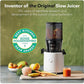 Hurom H320 Cold Press Juicer Machine, Easy to Clean Masticating Slow Juicer, Coarse Strainers, Self-Feeding, Hands Free, Family Size, Quiet Motor, Easy Assembly (Black)