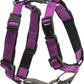 PetSafe 3 in 1 Dog Harness - No Pull Solution for Dogs - Reflective Dog Harness - Front D-Ring Clip Helps Stop Pulling - Comfortable Padded Straps - Top Handle Enhances Control - Plum - Medium