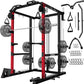 R1-V4 Power Cage Rack, 2000LB Squat Rack with Cable Crossover System, Multi-Function Weight Cage, Home Gym Workout Machine with More Training Attachments