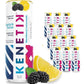 KENETIK Nootropic Ketone Drink, Ketones for Energy & Focus, Caffeine & Sugar Free, High Performance D-BHB Ketone Mix, Fuel w/Zero Crash or Jitters, Ready to Drink - Blackberry Lemonade 12 Pk
