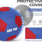 Herding Ball for Dogs & Horses - 20" Ball with Hand Pump - Blue & Red