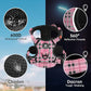 NESTROAD No Pull Dog Harness with Leash, Reflective No Choke Pet Vest Harness,Adjustable Soft Padded Dog Harness with Easy Control Handle for Large Dogs(Checkered Pink,Large)
