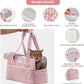 Machamie's Luxury Pet Carrier - Mesh Windows, Soft Cat & Small Dog Carrier, Fashionable Cat & Dog Purse, 15 lb Max