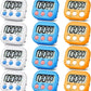 12 Pack Digital Kitchen Timer Magnetic Digital Timer with Big Display Loud Ring Cooking Timers for Kitchen Electronic Timer for Cooking, Bathing, Gym, Break Time, Classroom(12,White, Blue, Orange)
