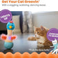 Catstages Electronic Dancing Ostrich Interactive Cat Toy, Wobbles and Plays Music, Battery Powered, Plush, Blue