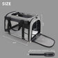 TWDEPART Cat Carrier Backpack - Multifunctional, Firm & Foldable with Roll-Up Shade, Breathable Design Includes Collapsible Bowl & Cushion (Grey)