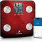 EILISON Highly Advance 2-in-1 Digital & Analog Weighing Scale for Body Weight-400lbs, 4 High Precison GX Sensor Accurate, Thick Tempered Glass, Extra Large Display (red) (Smart Red)