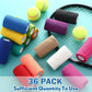 Treela 36 Pcs Self Adherent Bandage 4" X 5 Yard Wrap Breathable Cohesive Bandage Elastic Adhesive Tape for Stretch Athletic Sports Wrist Ankle(Refreshing Color)