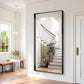 Black Bathroom Mirror, 72x36 Inch Rectangular Deep Frame Mirror, Large Wall Mounted Bathroom Vanity Mirror Over Sink for Bedroom,Restroom, Living Room, Hangs Vertically or Horizontally