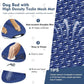 Upgraded Elevated Dog Bed with Canopy, Portable Raised Outdoor Dog Bed with Stable Anti-Slip Feet, Wider Shade Pet Bed Cot, Raised Dog Beds for Large Dogs Camping, Indoor & Outdoor Use