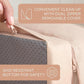 TOWN & COUNTRY EVERYDAY CuddleTown Comfy Solid Bolster Sofa Pet Bed, Supportive & Calming Egg Crate Foam, Non-Slip Bottom, Machine Washable Cover, Warm Taupe, Medium 28"x23"x8"