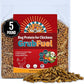 Grub Fuel Black Soldier Fly Larvae for Chickens - Nutrient Packed BSFL, Sustainably Sourced Snack for Poultry, Rich in Protein, Calcium, Fiber, Essential Fatty Acids, USA Grown (5LB)