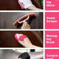 11PCS Horse Grooming Kit Curry Comb Sweat Scraper Horse Bathing Supplies Grooming Tools with Storage Bag Pink Garnet