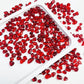 Glass Stones, 0.85LB/385g Red Aquarium Gravel Rocks, Red Pebbles for Fish Tank, Sea Glass for Vase Filler Craft