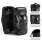 Skating Protective Gear Adult Knee and Elbow Pads Wrist Guards for Roller Skating Skateboarding, Skate Pads Adult Knee Pads for Men Women Black