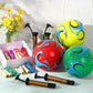 12 Sets Operation Christmas Deflated Soccer Ball Bulk with Pump Jump Rope, Bulk Soccer Balls 7.25 ft Adjustable Skipping Rope Outside Sport Balls