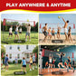 BAGAIL Volleyball Net, 12ft/20ft Portable Volleyball Net for Backyard - Adjustable Height, Heavy-Duty Frame, Freestanding Design - Portable Outdoor/Indoor Volleyball Set with Carry Bag