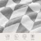 Snuggle Sac Chevron Throw Blanket for Couch, Reversible Super Soft Warm Blankets Cozy Knit Fuzzy Plush Lightweight Throws for Sofa, Bed, Camping,Grey,50x60 inches