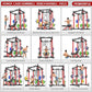 Power Rack Power Cages Multi-Function Squat Rack with Cable Crossover System Selectable More Training Attachment Weight Cage for Garage Home Gym