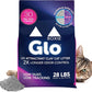 Boxie® Glo™ 30 Day Odor Control Clumping Clay Cat Litter, 28lb, Multi-Cat, 99.9% Dust-Free, Low Tracking, UV Light Attractant, Superior Clumping for Easy Scooping