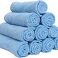 Arkwright Microfiber Gym Towel - Pack of 12 - Super Soft, Quick Dry Workout Sweat Towels, 300 GSM Lightweight & Absorbent for Sports, Working Out, Yoga, and Spa, 16 x 27 in, Blue