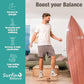 Board - unique board incl. corc roller, corc hemisphere and balance ball - surf balance board - balance training - balance board kids - balance board wood