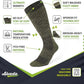 Alvada Merino Wool Hiking Socks Thermal Warm Crew Winter Boot Sock For Men & Women 3 Pairs
