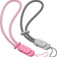 SURPHY 2 Pack Phone Lanyard for Cellphone Case, Phone Wrist Strap for Case, Cellphone Strap with 2-Color Braided, Charm Wrist Lanyard for Women and Men, Rose Pink & Gray