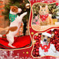Chunful 30 Pcs Holiday Dog Bandanas Bulk for Fall Thanksgiving Halloween Christmas with Maple Leaves Pumpkin Ghost Snowman Adjustable Triangle Pet Scarf for Small Medium Large 25.6 x 17.7 x 17.7 in