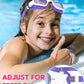 Kids Swim Goggles,Swimming Goggles for Kids 6-14, Anti-Fog UV Protection Pool Glasses for Boys Girls