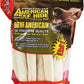 Canine Chews 10-11" Rawhide Bones for Large Dogs, Durable USA Beefhide Dog Rawhide Chews, Retriever Rolls 20 Pack (5 lbs)