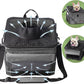 Pet Carrier Bicycle Basket Bag Pet Carrier/Booster Backpack for Dogs and Cats with Big Side Pockets,Comfy & Padded Shoulder Strap,Travel with Your Pet Safety（Titanium）
