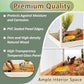 PROLEE Tempered Glass Bearded Dragon Tank,32 Gallon Reptile Tank with Meatl Mesh Roof and Front Sliding Door, Anti-Scratch Lizard Tank,Spacious Reptile Enclosure for Snakes,Lguanas, Chameleons (Oak)