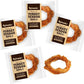 Afreschi Turkey Tendon for Dogs, Dog Treats for Signature Series, All Natural Human Grade Puppy Chew, Ingredient Sourced from USA, Hypoallergenic, Rawhide alternative, 4 Units/Pack Ring (Small)