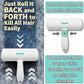 Pet Hair Removal Tool – Reusable Lint Roller for Dogs & Cats – Self-Cleaning Fur Remover Brush – Ergonomic Lint Roller for Carpet, Bedding, Couch, Car Seat & More (White)