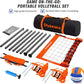 Portable Outdoor Volleyball Net Set System for Backyard Beach with Heavy Duty Poles, Durable Net, PU Volleyball & Pump, Carry Bag