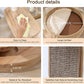 Wooden Cat Tree for Large Cat, 49.6-Inch Tall Cat Tower with Scratching Post for Indoor Cats, Multi-Level Cat Condo with Hand-Woven Cat Bed and Scratching Board Easy to Clean
