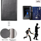 Polare RFID Blocking Napa Leather Passport Holder Travel Wallet For Men and Women (Black)