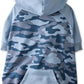 Rocky – The Orginal Lightweight Hooded TEE 100% Organic Cotton Dog Hoodie Pet Coat Sweater for Small, Medium, Large Dogs, Navy Half Camo, X-Small