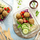 VERONES 10 Pack 22 OZ Glass Meal Prep Containers, Airtight Glass Lunch Containers Set,Glass Food Storage Containers with Lids,BPA Free, for Microwave, Oven, Freezer & Dishwasher Friendly,White