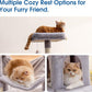 MWPO 70.1-Inch Large Cat Tree, Multi-Level Tall Cat Tower for Indoor Cats, Plush Cat Condo with Big Padded Perches, Sisal-Covered Scratching Posts, Hammock, Toys for Kittens & Cats - Light Grey