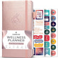 Clever Fox Wellness Planner - Weekly & Daily Health and Wellness Log, Food Journal & Meal Planner Diary for Calorie Counting, Notebook for Medical Condition Tracking – Pocket size (Rose Gold)