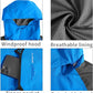 TEZO Mens Rain Jacket Waterproof with Hooded Hiking Coat Lightweight Windbreaker