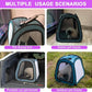 PetDogCatDrying Box Waterproof Anti-Hair Flying Portable Cat Cage Kennel Portable Foldable Cat Drying Room Pet Dry Room Pet HairDryerClean Grooming House Dryer Cage for Cats/Dogs (Trapezoid Purple)