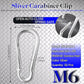 50 Pack Sliver Carabiner Clips, 2.36 Inch Heavy Duty Spring Snap Hooks - Small Locking Carabiners for Camping, Hiking, Hammocks, Swing Sets, Keychains, Fishing & Outdoor Gear