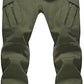 TACVASEN Men's Winter Pants 9 Pockets Fleece Snow Hiking Pants Water-Resistant Warm Softshell Thick Tactical Pants