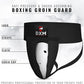 DXM SPORTS Groin Protector Cup Men, Boxing Kickboxing MMA Muay Thai Sparring Groin Guard, Ventilated Adjustable, Karate Fighting Training, Underwear Jiu Jitsu BJJ Protection