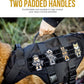 OneTigris No Pull Tactical Dog Harness for Medium Dog, Aire Mesh Dog Vest Harness, Breathable Military Dogs Molle Vests with Handles, Service Dogs Vest for Walking Hiking Training (M, Black)