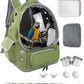 Bird Backpack Carrier Travel Cage with Perch, Tray &Food Cups for African Greys, Conures Parakeet Cockatiel Budgie,Small Animal Pet Carrier Bag for Vet Hiking Camping