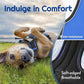 Eagloo Dog Harness Medium Sized, Easy Wearing with 3 Buckles, Adjustable No Pull Pet Harness with 2 Rings for Walking, No Chock Reflective Soft Padded Vest with Control Handle, Blue & Black, M